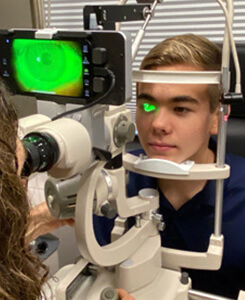 Myopia eye exam at Newton Square, PA at Medical Optometry America